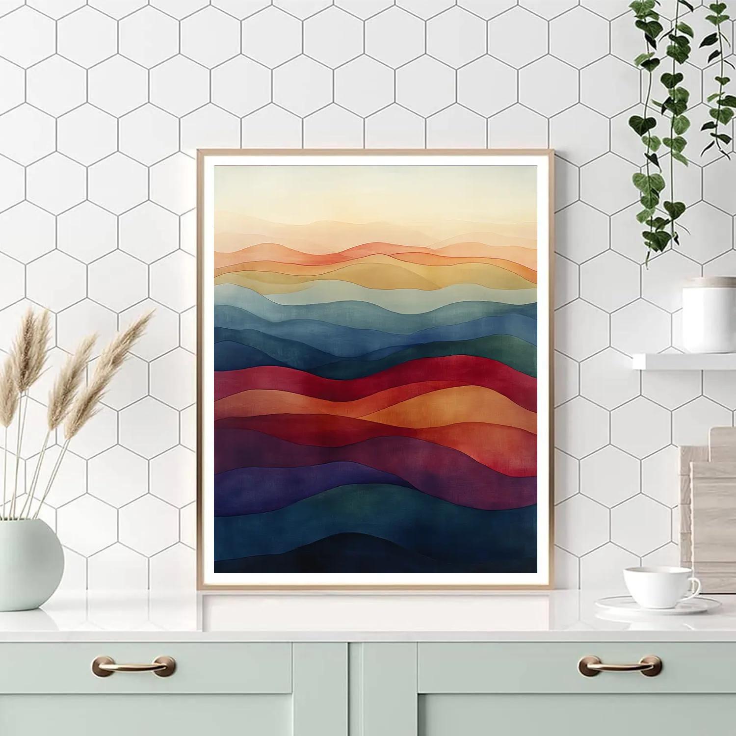 Paul Klee Inspired Chromatic Tides Numbered painting kits