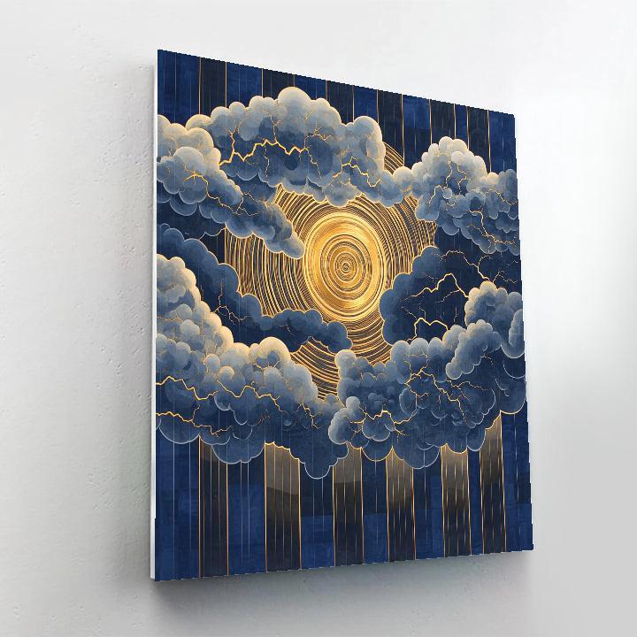 Gustav Klimt Inspired Decorative Thundercloud Strata painting number kit