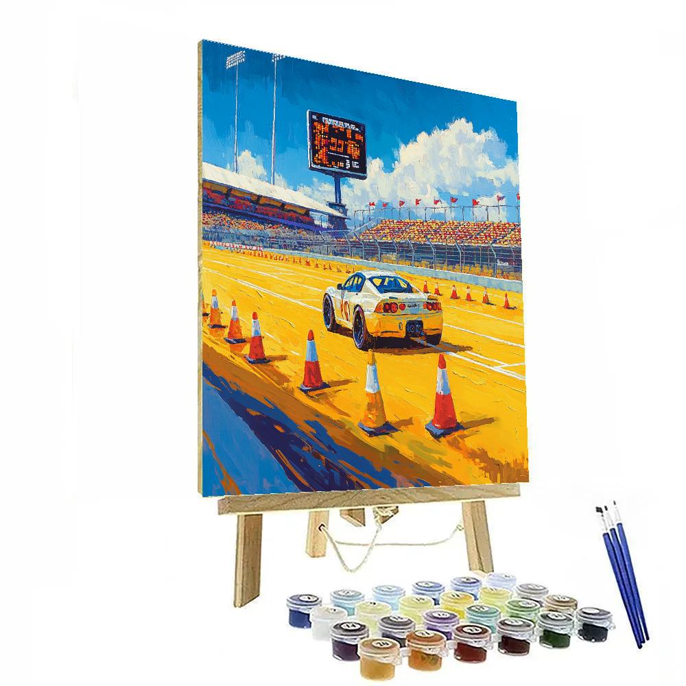 Cruz Ramirez Training Track Victory Lap Disney Inspired paint by color