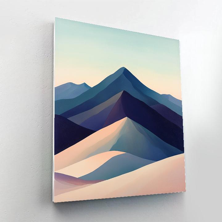Georgia OKeeffe Inspired Mountain Range At Dawn Paint by numbers kits
