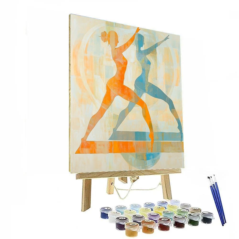 Wassily Kandinsky Inspired Yoga Flow Abstraction Paint by numbers art