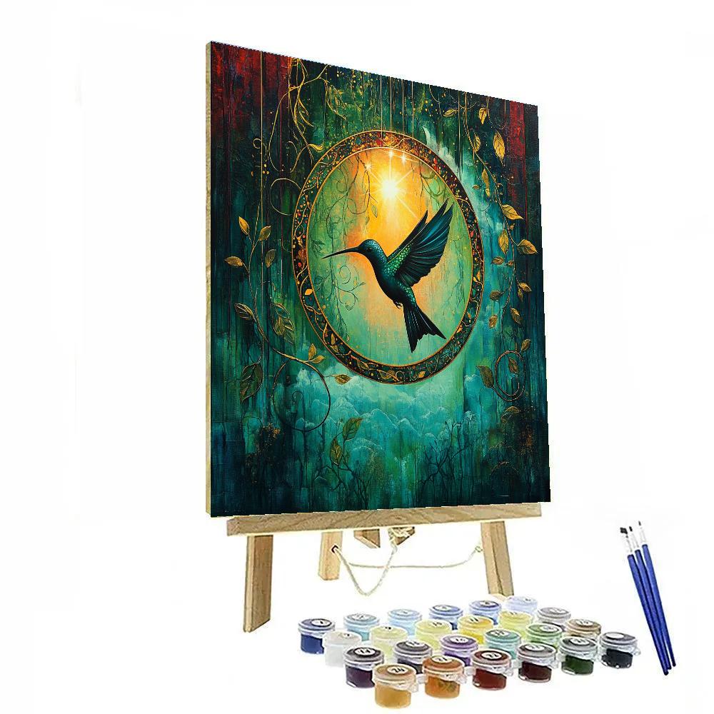 Frida Kahlo Inspired Hummingbird Eclipse Painting by numbers kit