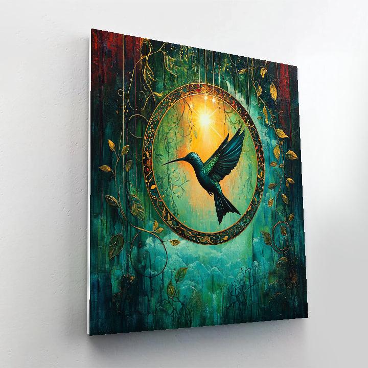 Frida Kahlo Inspired Hummingbird Eclipse Painting by numbers kit