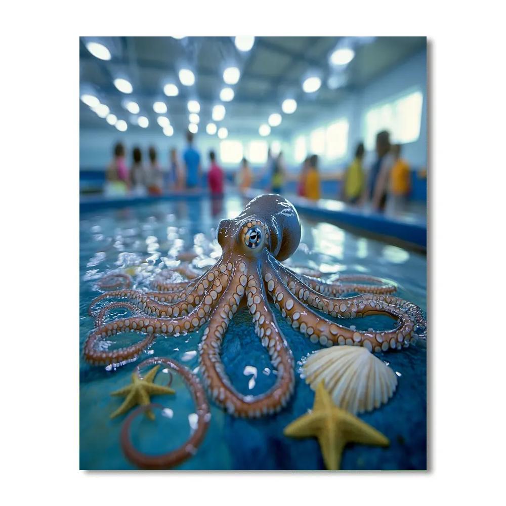 Hank Touch Tank Escape Route Disney Inspired DIY paint by numbers