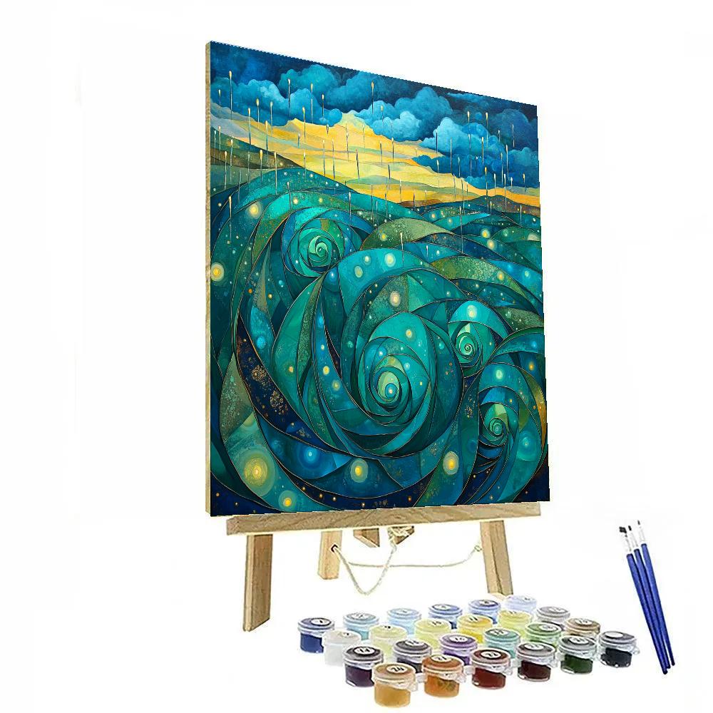 Frida Kahlo Inspired Agave Rain Dream Painting by numbers kit