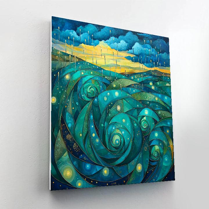 Frida Kahlo Inspired Agave Rain Dream Painting by numbers kit