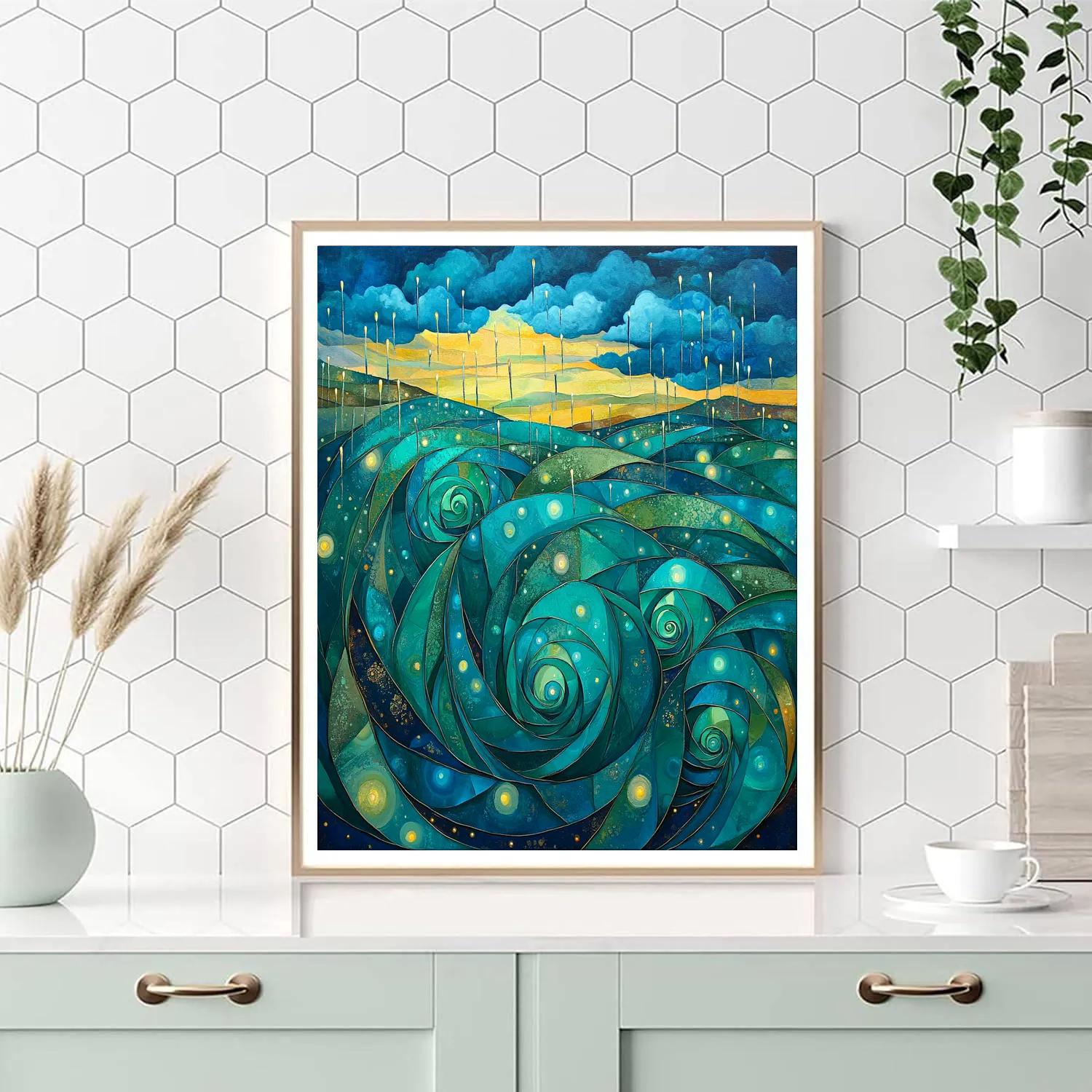 Frida Kahlo Inspired Agave Rain Dream Painting by numbers kit