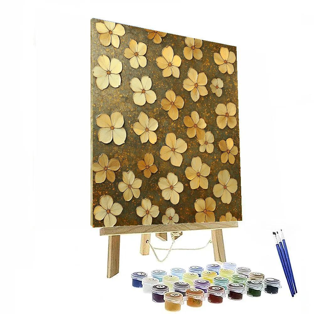 Gustav Klimt Inspired Orchard Blossom Carpet Numbered painting kits