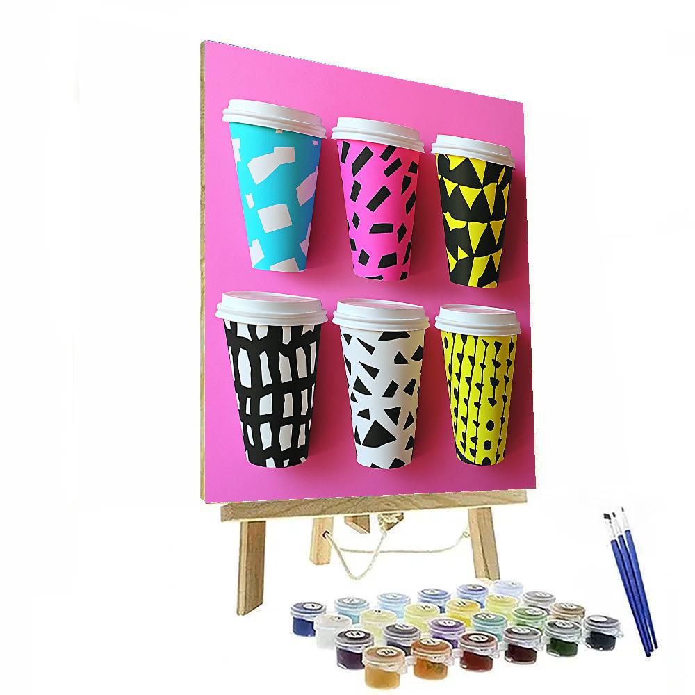 Andy Warhol Inspired Pop Coffee Cups Paint by numbers kits