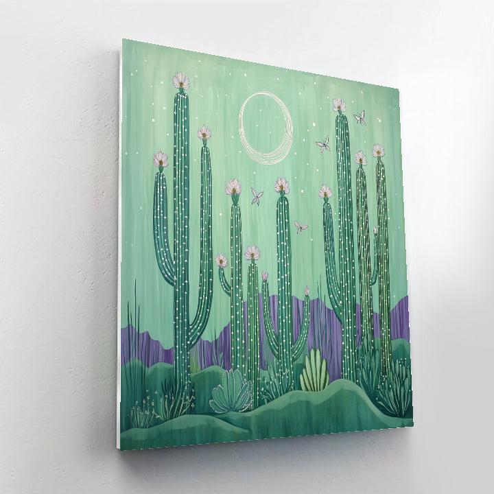 Frida Kahlo Inspired Cactus Moon Lullaby Painting by numbers kit