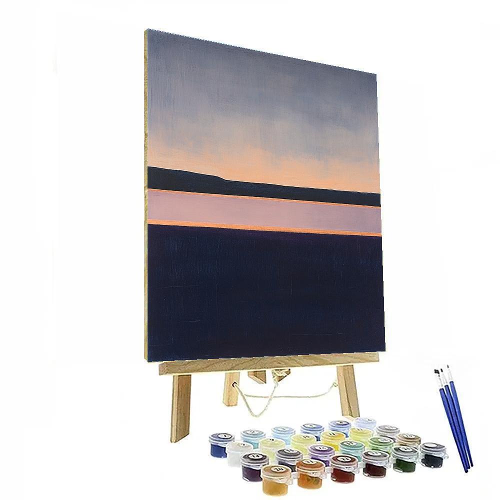 Mark Rothko Inspired Evening Over Lake DIY paint by numbers