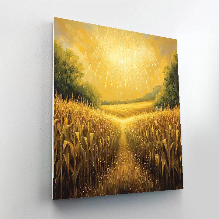 Frida Kahlo Inspired Cornfield Sun Psalms Numbered painting kits