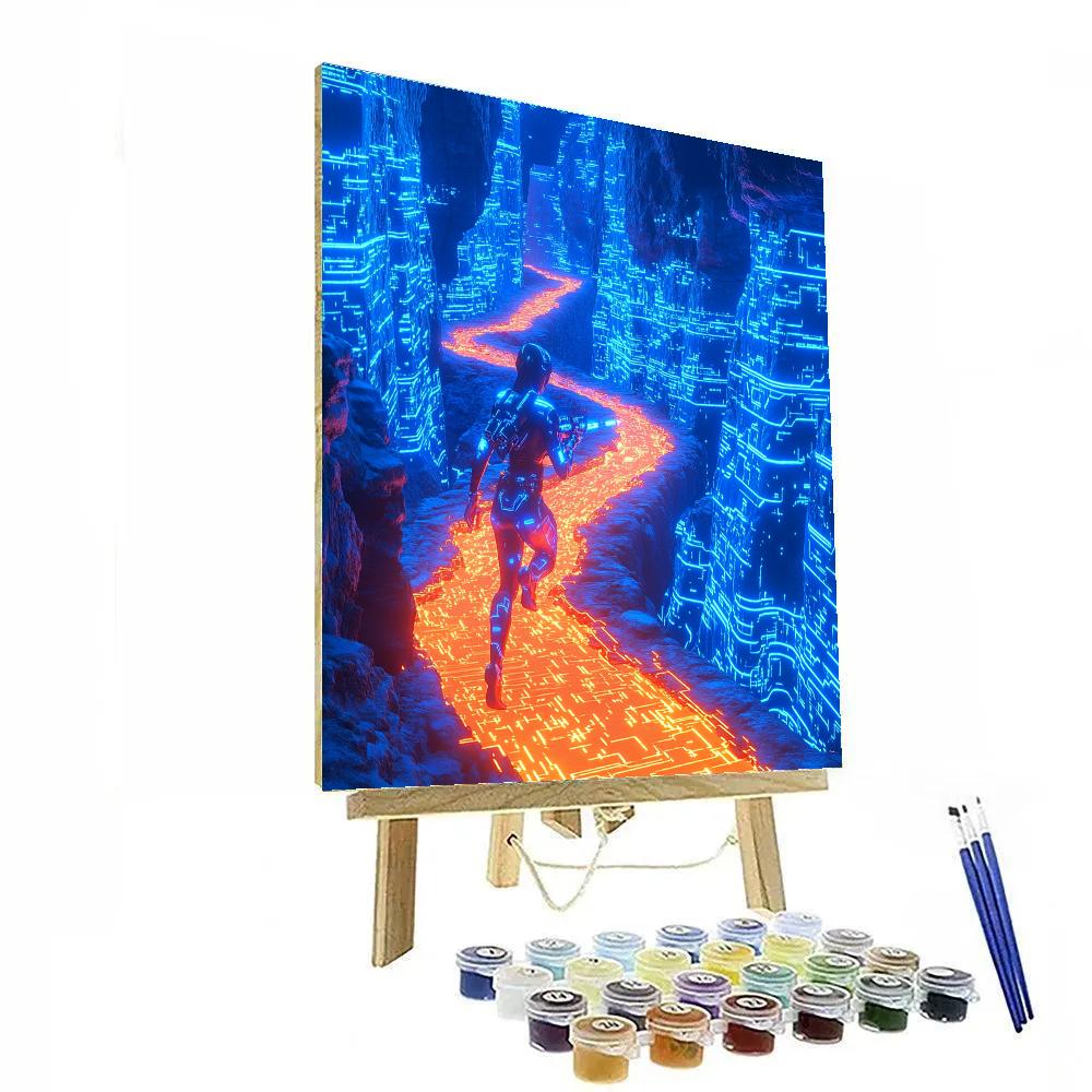 Sergeant Calhoun Cybug Canyon Training Run Disney Inspired Paint by numbers kits