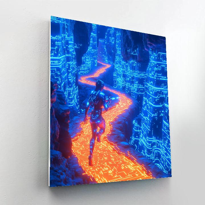 Sergeant Calhoun Cybug Canyon Training Run Disney Inspired Paint by numbers kits