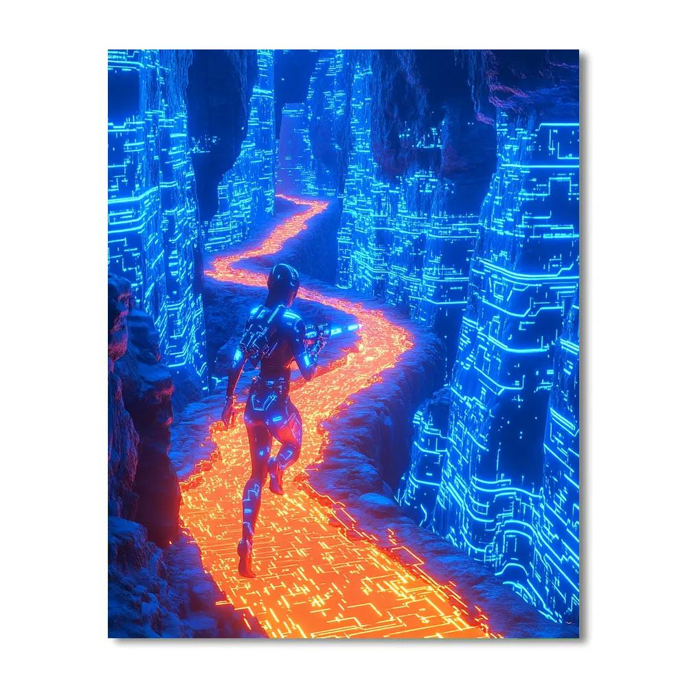 Sergeant Calhoun Cybug Canyon Training Run Disney Inspired Paint by numbers kits