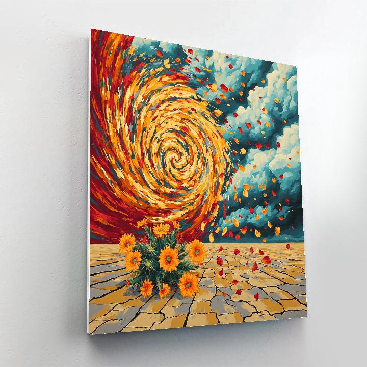 Frida Kahlo Inspired Desert Bloom Tempest paint by number