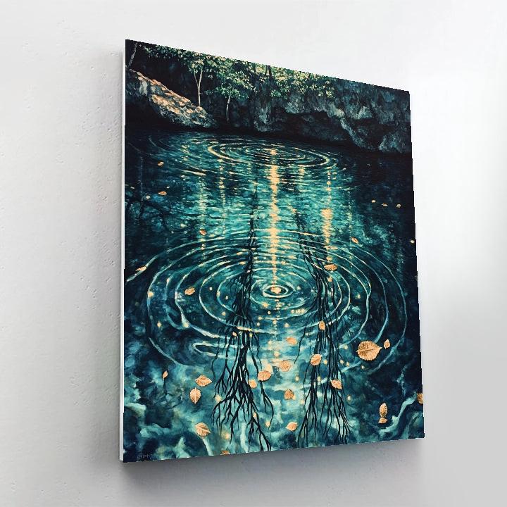 Frida Kahlo Inspired Cenote Mirror Roots Painting by numbers kit