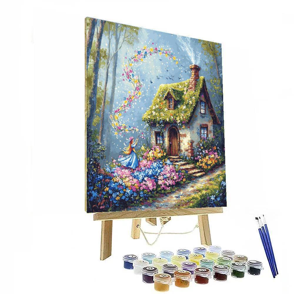 Flora And Fauna Cottage Spell Garden Disney Inspired Numbered painting kits
