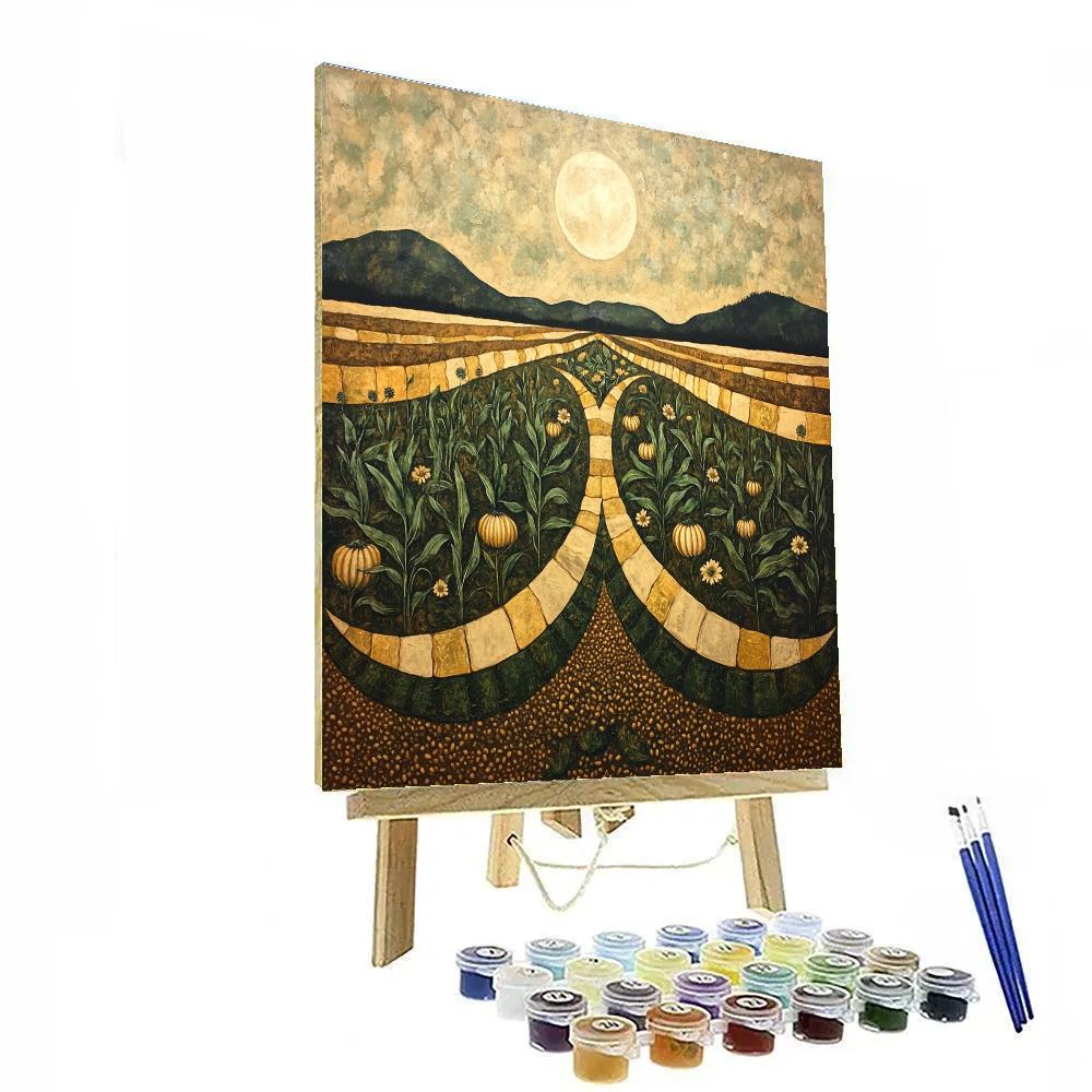 Frida Kahlo Inspired Milpa Moon Cycle Painting by numbers kit