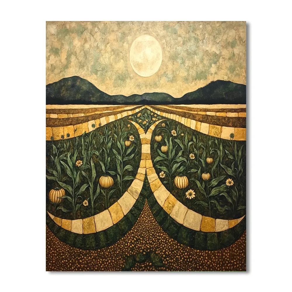 Frida Kahlo Inspired Milpa Moon Cycle Painting by numbers kit