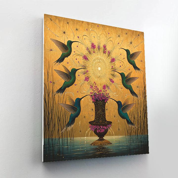 Frida Kahlo Inspired Tzintzuntzan Humming Chorus Paint by numbers art