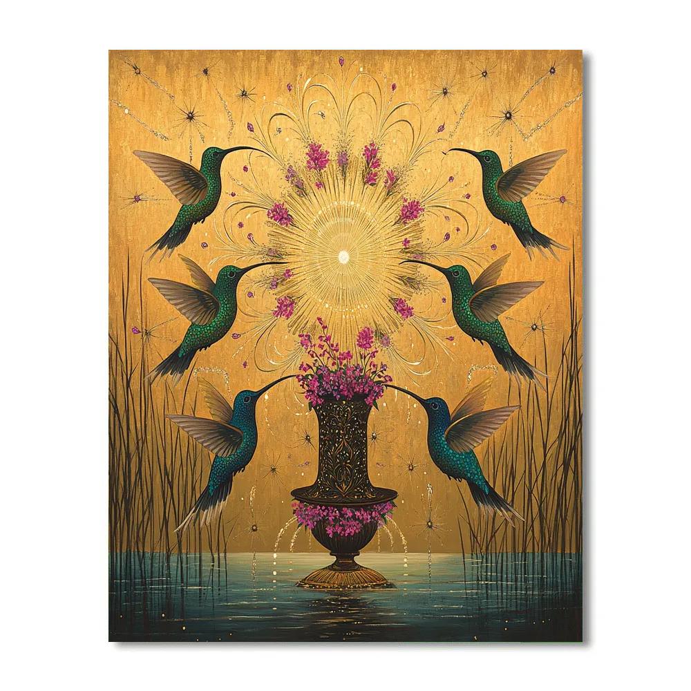 Frida Kahlo Inspired Tzintzuntzan Humming Chorus Paint by numbers art