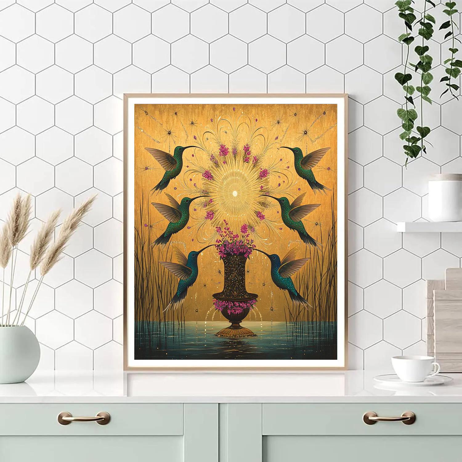 Frida Kahlo Inspired Tzintzuntzan Humming Chorus Paint by numbers art
