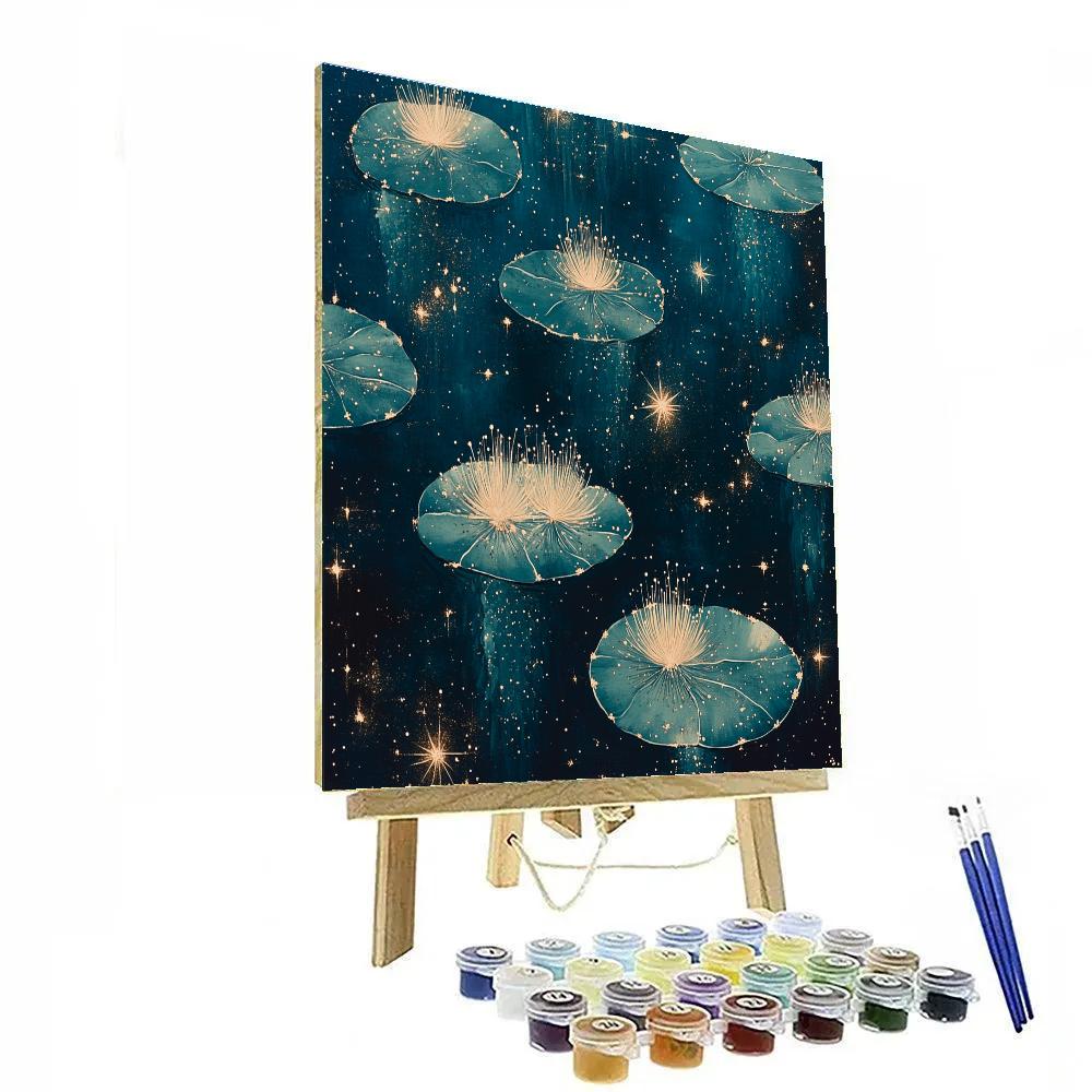 Frida Kahlo Inspired Nopal Galaxy Drift Number painting