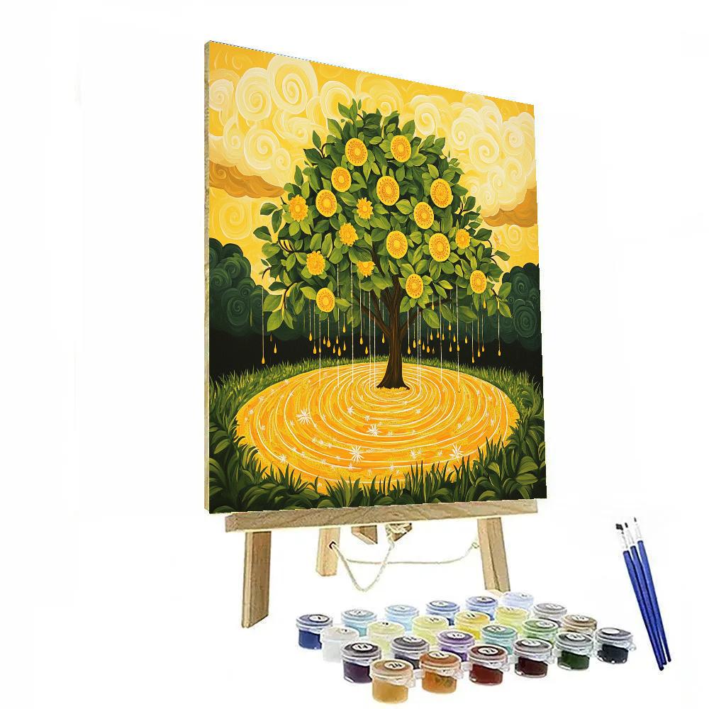 Frida Kahlo Inspired Mango Rain Blessing Painting by numbers kit