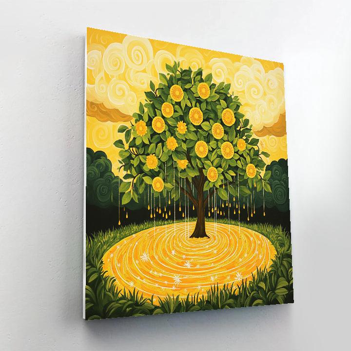 Frida Kahlo Inspired Mango Rain Blessing Painting by numbers kit