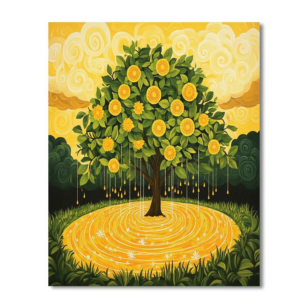 Frida Kahlo Inspired Mango Rain Blessing Painting by numbers kit