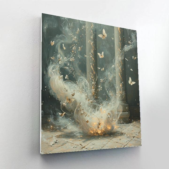 Frida Kahlo Inspired Copal Smoke Garden Numbered painting kits