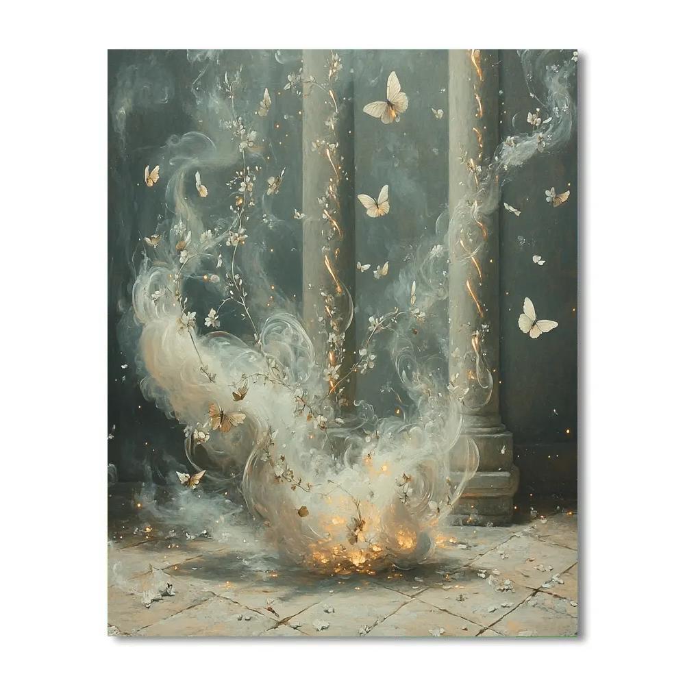 Frida Kahlo Inspired Copal Smoke Garden Numbered painting kits