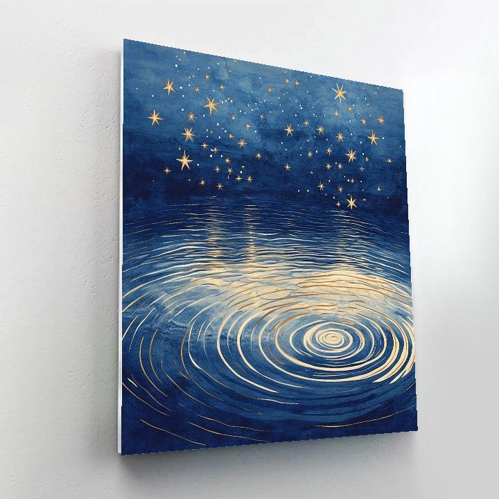 Gustav Klimt Inspired Decorative Starfall Lake Paint by numbers kits