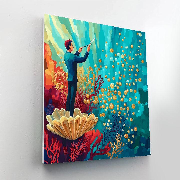 Sebastian Undersea Band Shell Concert Disney Inspired Paint by numbers kits