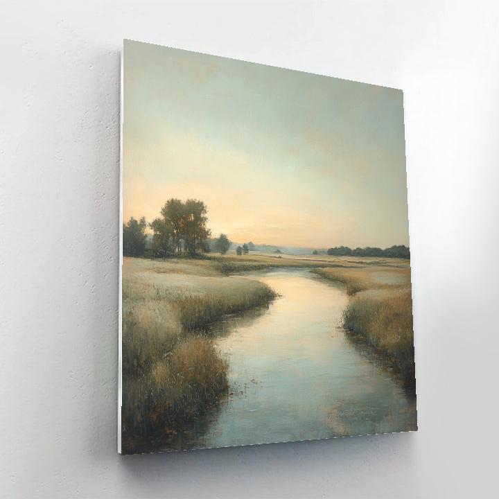 Homer Dodge Martin Inspired Quiet River At Noon Paint by numbers art