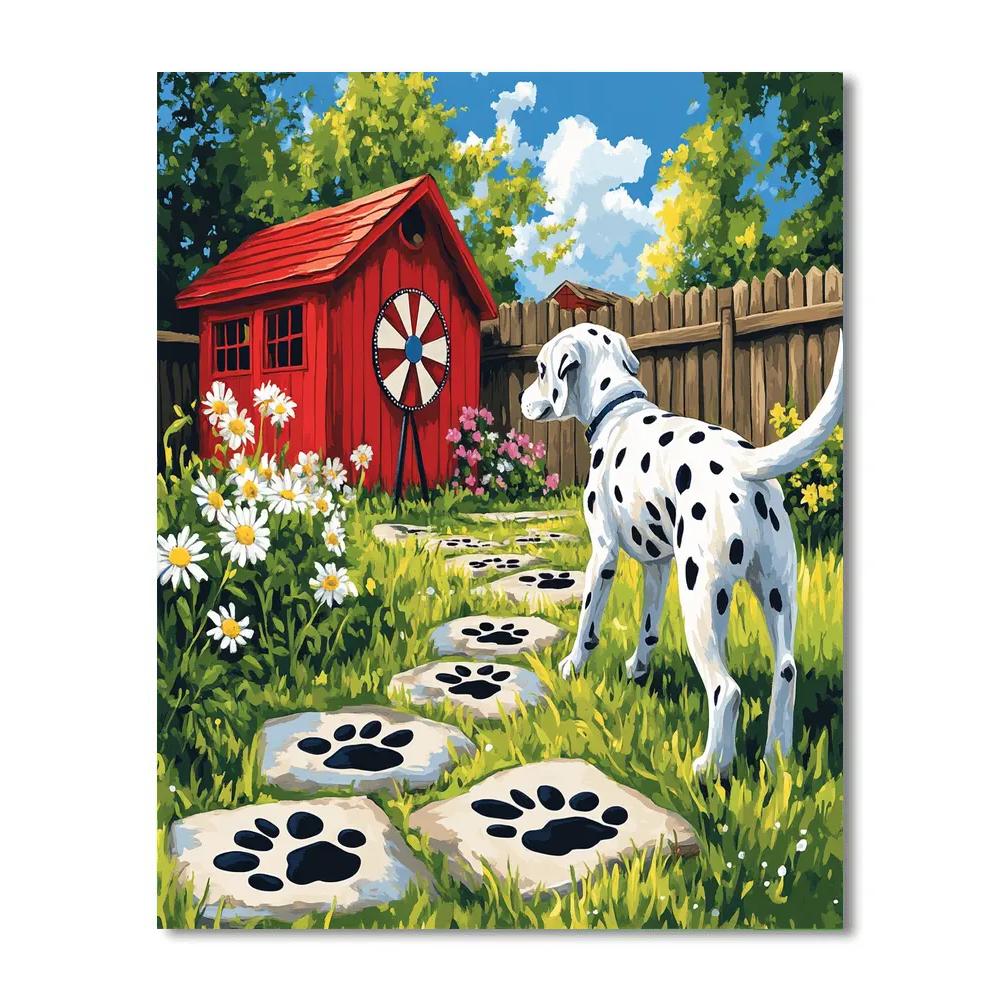Patch Backyard Spot Hunt Disney Inspired Paint by numbers kits
