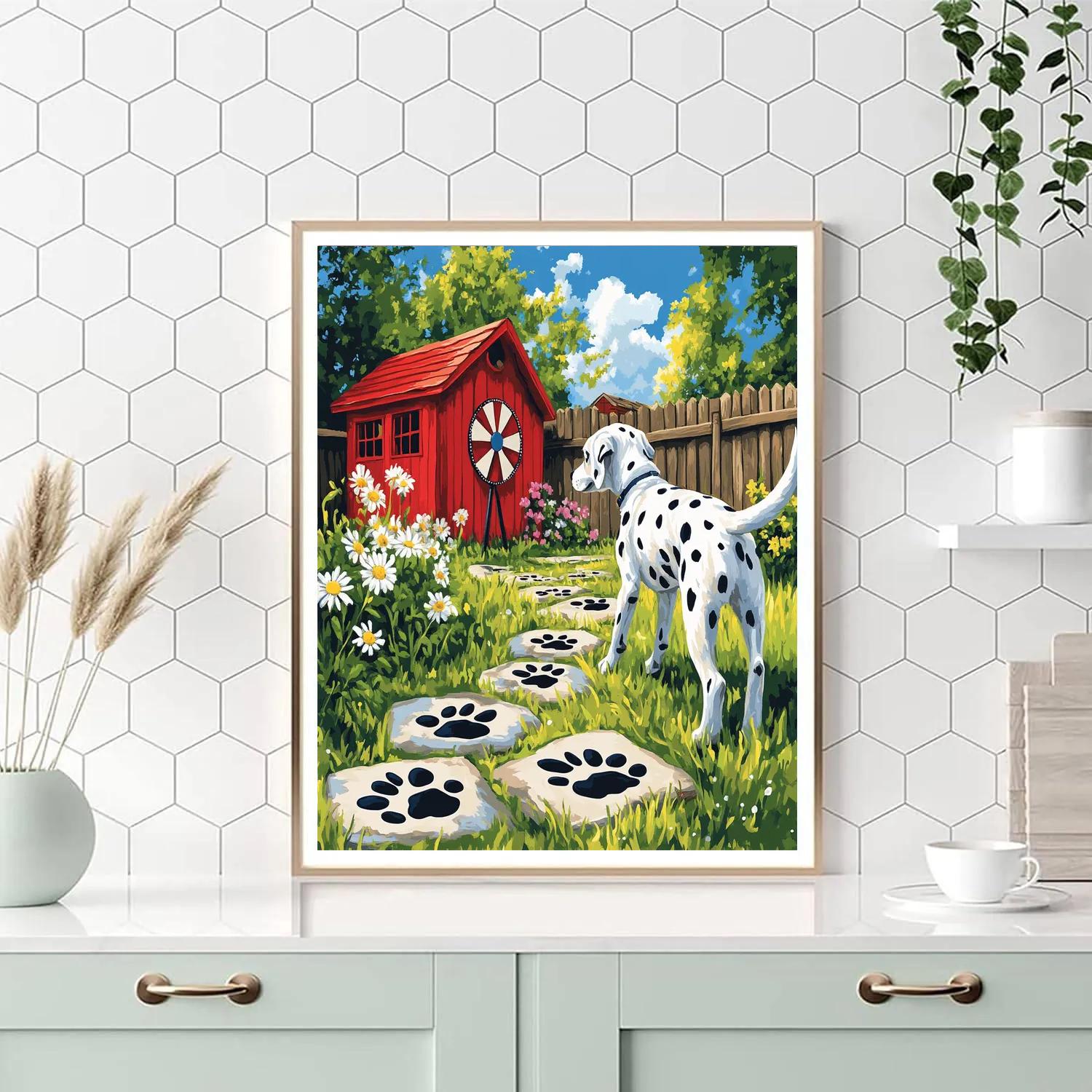 Patch Backyard Spot Hunt Disney Inspired Paint by numbers kits