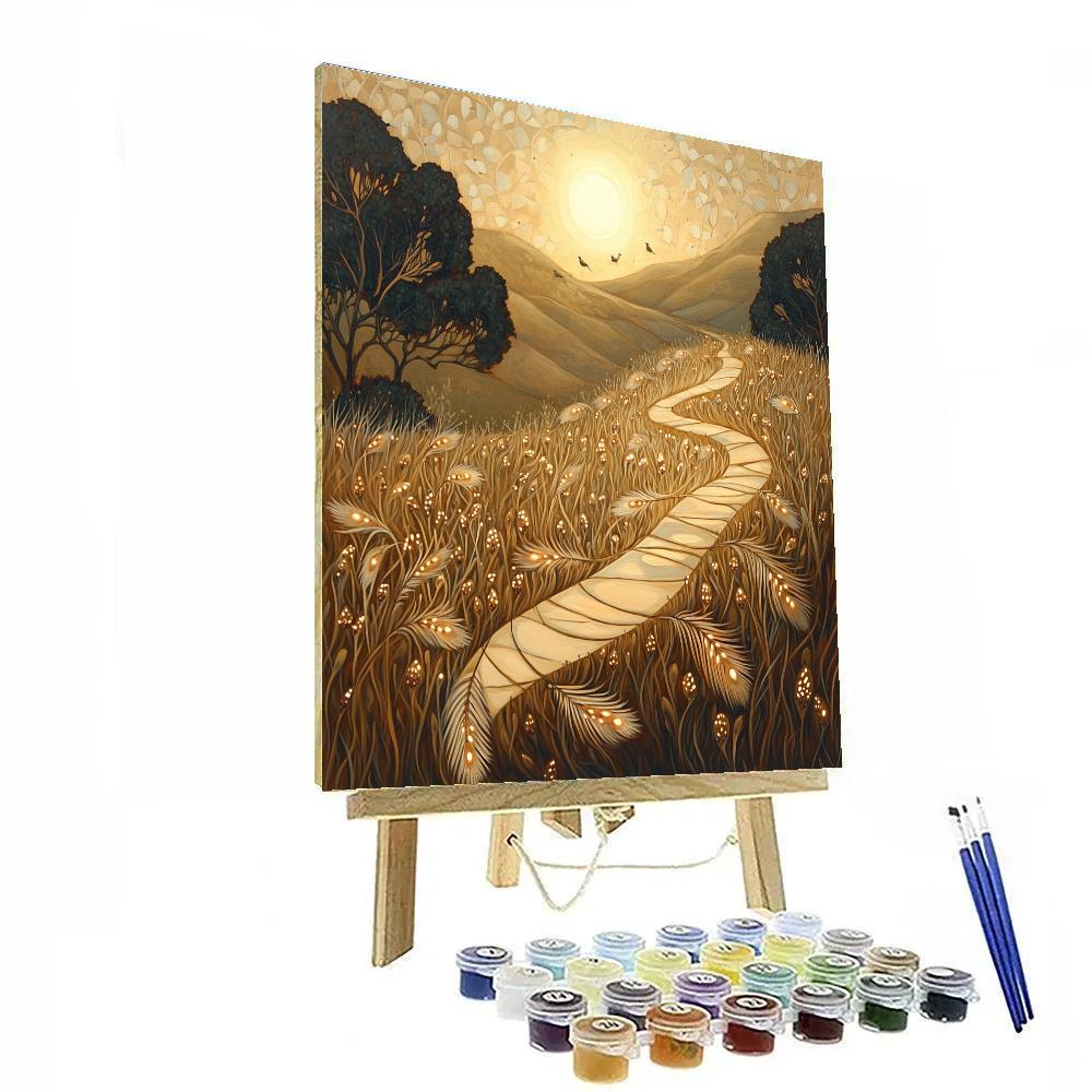 Frida Kahlo Inspired Quail Feather Pathways painting number kit