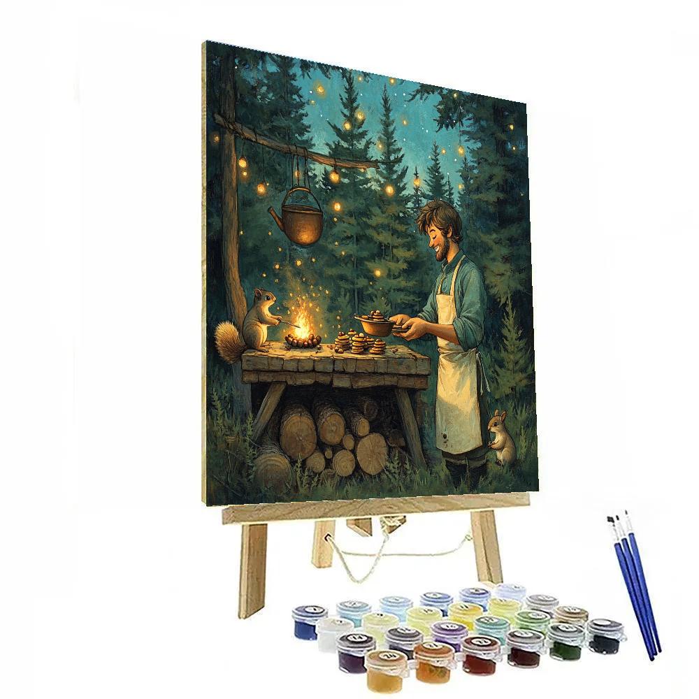 Kronk Forest Squirrel Scout Cooking Lesson Disney Inspired paint by number