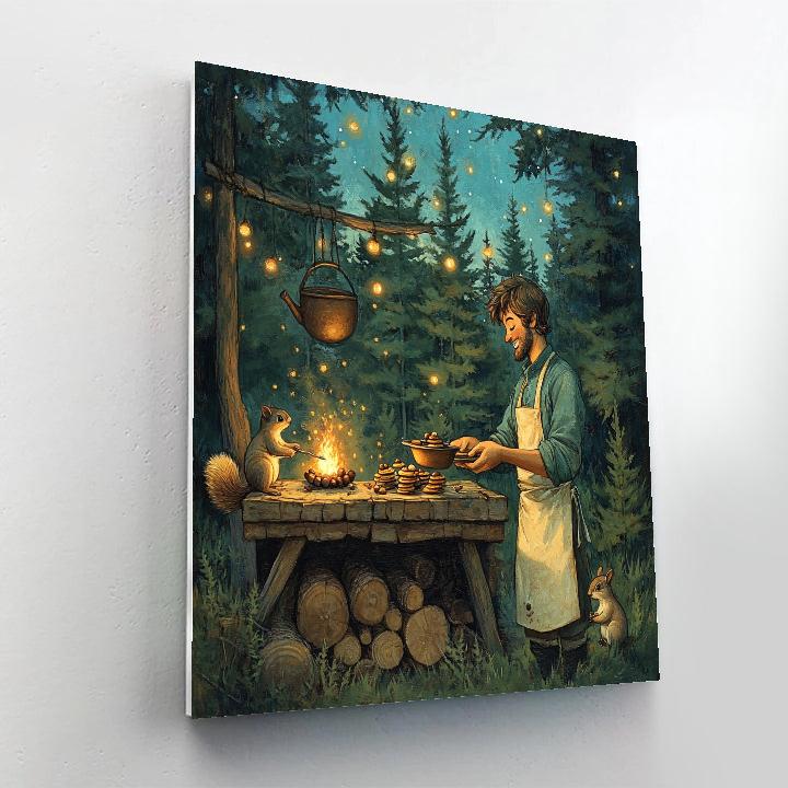Kronk Forest Squirrel Scout Cooking Lesson Disney Inspired paint by number