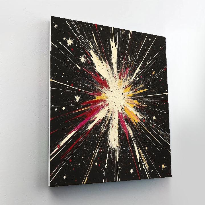 Jackson Pollock Inspired Supernova Cloud Paint by numbers kits