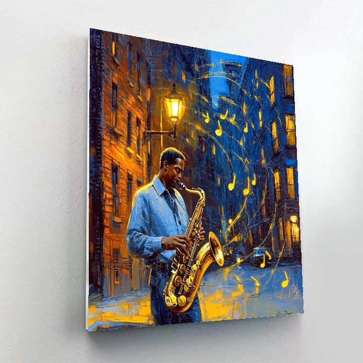Joe Gardner City Street Corner Jazz Solo Disney Inspired Painting by numbers kit