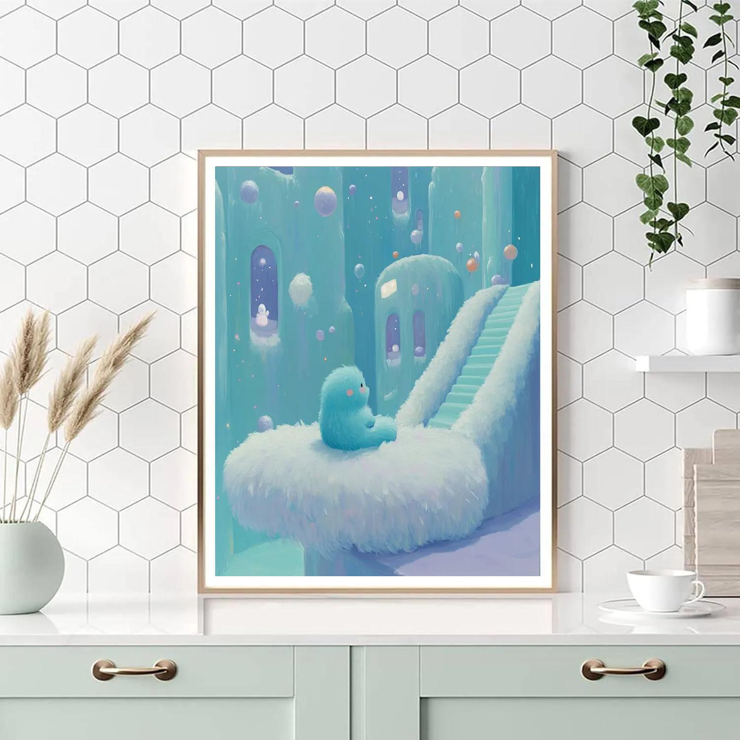 Twenty Two Soul Training Cloud Park Disney Inspired Number painting