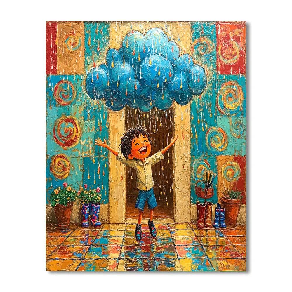 Felix Madrigal Stormy Dance Patio Disney Inspired Paint by numbers kits
