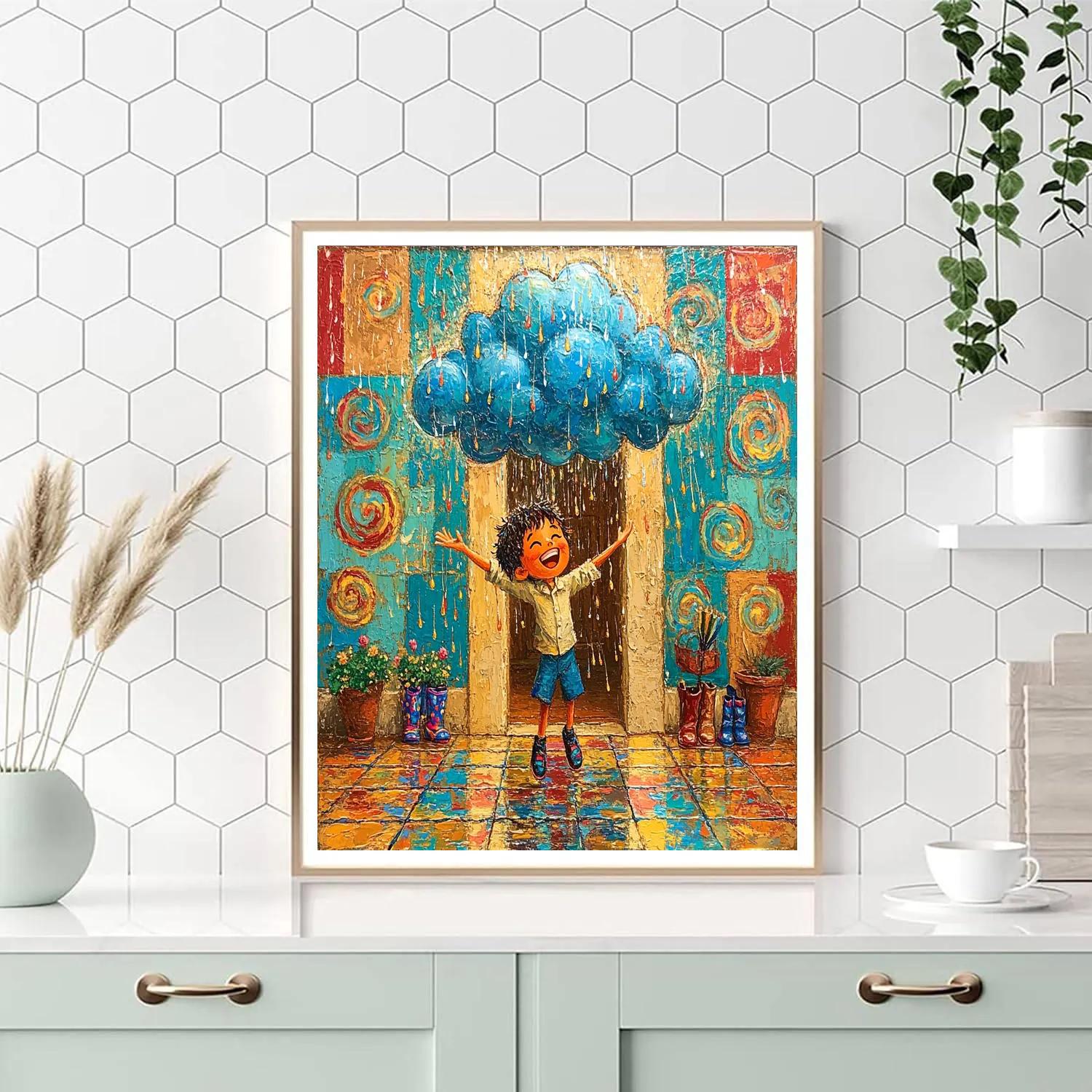 Felix Madrigal Stormy Dance Patio Disney Inspired Paint by numbers kits