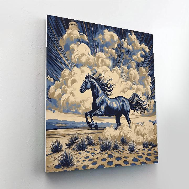 Frida Kahlo Inspired Charro Sky Stallion Wind Numbered painting kits