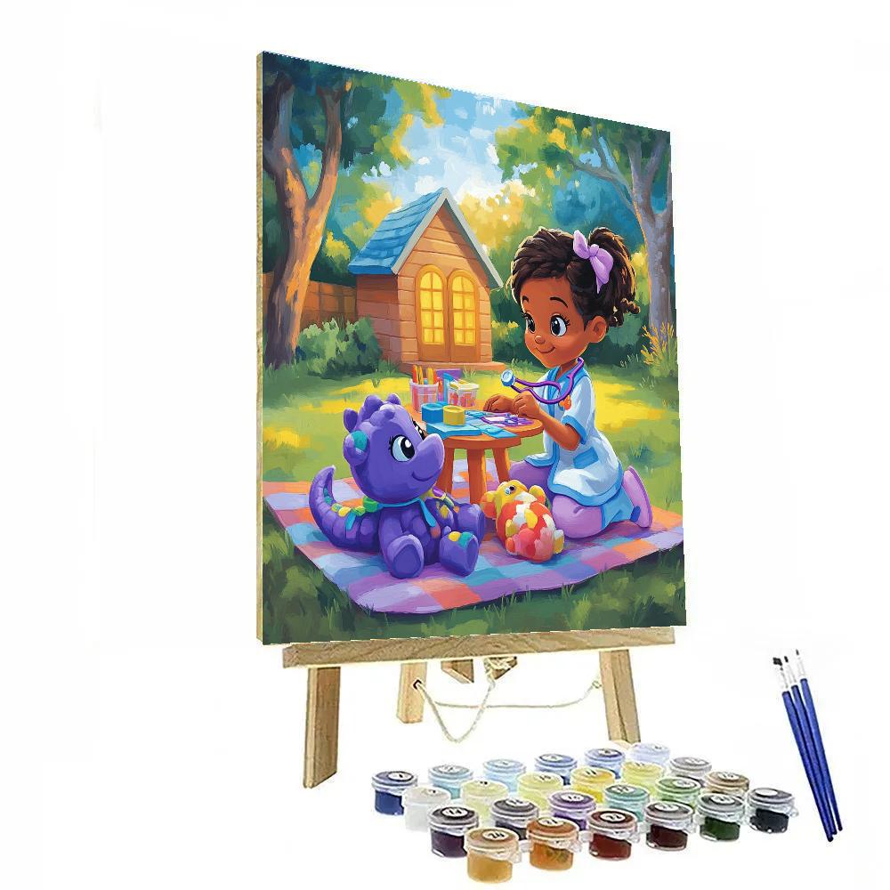 Doc McStuffins Backyard Checkup Day Disney Inspired Numbered painting kits