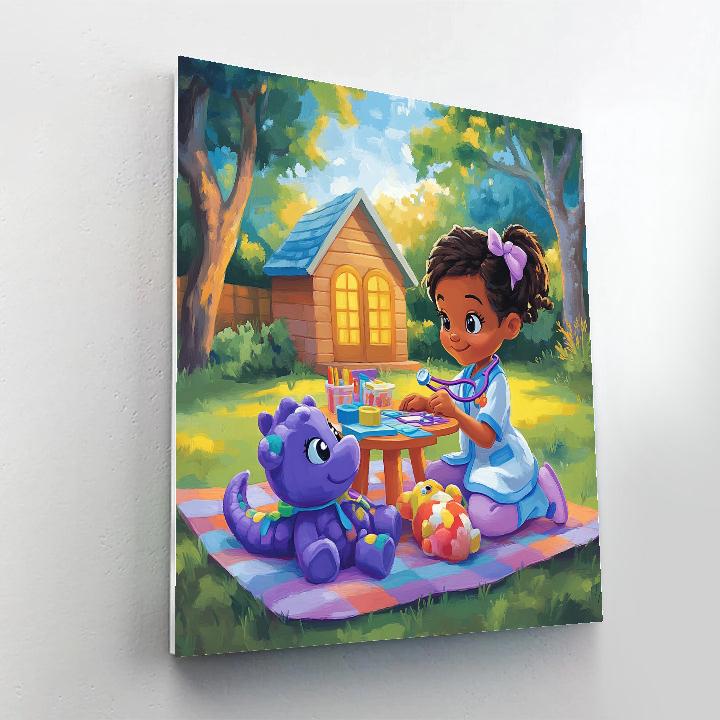 Doc McStuffins Backyard Checkup Day Disney Inspired Numbered painting kits