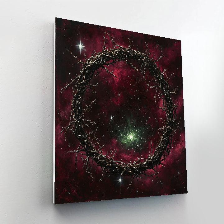 Frida Kahlo Inspired Thorn Crown Galaxy DIY paint by numbers